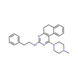 CN1CCN(c2nc(NCCc3ccccc3)nc3c2-c2ccccc2CC3)CC1 ZINC000653694186