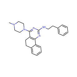 CN1CCN(c2nc(NCCc3ccccc3)nc3c2CCc2ccccc2-3)CC1 ZINC000653771408