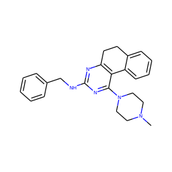 CN1CCN(c2nc(NCc3ccccc3)nc3c2-c2ccccc2CC3)CC1 ZINC000653694224