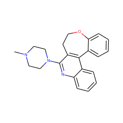 CN1CCN(c2nc3ccccc3c3c2CCOc2ccccc2-3)CC1 ZINC000013742142