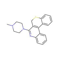 CN1CCN(c2nc3ccccc3c3c2CSc2ccccc2-3)CC1 ZINC000013797043