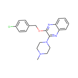 CN1CCN(c2nc3ccccc3nc2OCc2ccc(Cl)cc2)CC1 ZINC000029053376