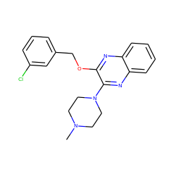 CN1CCN(c2nc3ccccc3nc2OCc2cccc(Cl)c2)CC1 ZINC000029053381