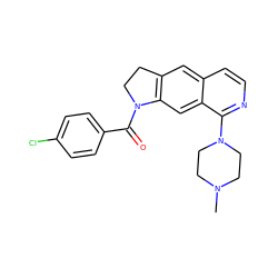 CN1CCN(c2nccc3cc4c(cc23)N(C(=O)c2ccc(Cl)cc2)CC4)CC1 ZINC000028528868