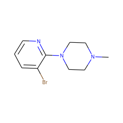 CN1CCN(c2ncccc2Br)CC1 ZINC000029463846