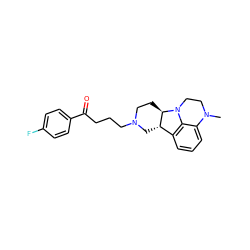 CN1CCN2c3c(cccc31)[C@@H]1CN(CCCC(=O)c3ccc(F)cc3)CC[C@H]12 ZINC000141600395