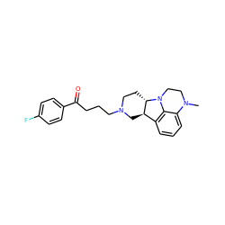 CN1CCN2c3c(cccc31)[C@H]1CN(CCCC(=O)c3ccc(F)cc3)CC[C@@H]12 ZINC000137099035