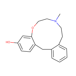 CN1CCOc2cc(O)ccc2Cc2ccccc2CC1 ZINC000013581613