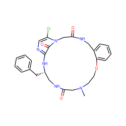 CN1CCOc2ccccc2CNC(=O)Cn2c(Cl)cnc(c2=O)N[C@@H](Cc2ccccc2)CNC(=O)C1 ZINC000026669787