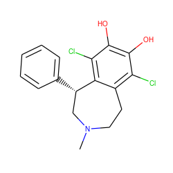 CN1CCc2c(Cl)c(O)c(O)c(Cl)c2[C@@H](c2ccccc2)C1 ZINC000013447130