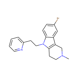 CN1CCc2c(c3cc(Br)ccc3n2CCc2ccccn2)C1 ZINC000071281150