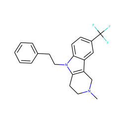 CN1CCc2c(c3cc(C(F)(F)F)ccc3n2CCc2ccccc2)C1 ZINC000045336275