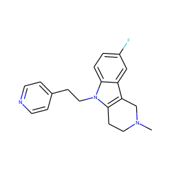 CN1CCc2c(c3cc(F)ccc3n2CCc2ccncc2)C1 ZINC000071295823