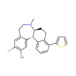 CN1CCc2cc(Cl)c(O)cc2[C@H]2c3cccc(-c4cccs4)c3CC[C@@H]21 ZINC000045355790