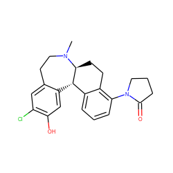 CN1CCc2cc(Cl)c(O)cc2[C@H]2c3cccc(N4CCCC4=O)c3CC[C@@H]21 ZINC000045365727