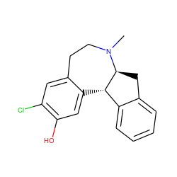 CN1CCc2cc(Cl)c(O)cc2[C@H]2c3ccccc3C[C@@H]21 ZINC000000004059