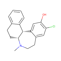 CN1CCc2cc(Cl)c(O)cc2[C@H]2c3ccccc3CC[C@H]21 ZINC000029555292