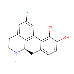 CN1CCc2cc(Cl)cc3c2[C@H]1Cc1ccc(O)c(O)c1-3 ZINC000029481710