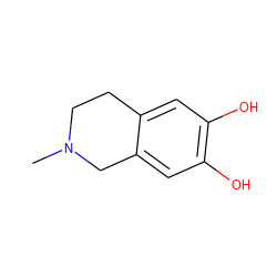 CN1CCc2cc(O)c(O)cc2C1 ZINC000001563568