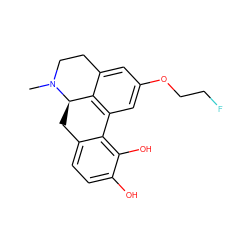 CN1CCc2cc(OCCF)cc3c2[C@H]1Cc1ccc(O)c(O)c1-3 ZINC000066074309