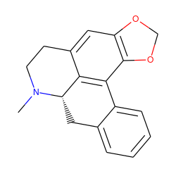 CN1CCc2cc3c(c4c2[C@@H]1Cc1ccccc1-4)OCO3 ZINC000000306694