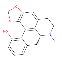 CN1CCc2cc3c(c4c2[C@H]1Cc1cccc(O)c1-4)OCO3 ZINC000000898765