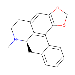 CN1CCc2cc3c(c4c2[C@H]1Cc1ccccc1-4)OCO3 ZINC000000306698