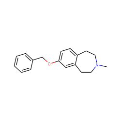 CN1CCc2ccc(OCc3ccccc3)cc2CC1 ZINC000103244658