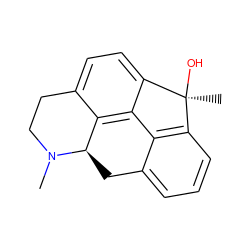 CN1CCc2ccc3c4c2[C@H]1Cc1cccc(c1-4)[C@]3(C)O ZINC000013806915