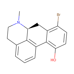 CN1CCc2cccc3c2[C@@H]1Cc1c(Br)ccc(O)c1-3 ZINC000027655914