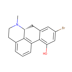 CN1CCc2cccc3c2[C@H]1Cc1cc(Br)cc(O)c1-3 ZINC000027655165