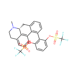 CN1CCc2cccc3c2[C@H]1Cc1cccc(-c2c(OS(=O)(=O)C(F)(F)F)cccc2OS(=O)(=O)C(F)(F)F)c1-3 ZINC000036248252