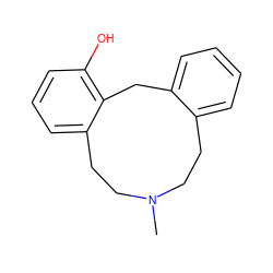 CN1CCc2ccccc2Cc2c(O)cccc2CC1 ZINC000013684118