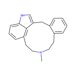 CN1CCc2ccccc2Cc2c[nH]c3cccc(c23)CC1 ZINC000049112904