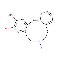 CN1CCc2ccccc2Cc2cc(O)c(O)cc2CC1 ZINC000013679814