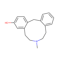 CN1CCc2ccccc2Cc2ccc(O)cc2CC1 ZINC000013679816