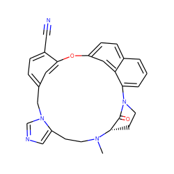 CN1CCc2cncn2Cc2ccc(C#N)c(c2)Oc2ccc3cccc(c3c2)N2CC[C@H]1C2=O ZINC000013473917