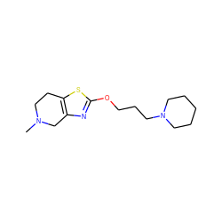 CN1CCc2sc(OCCCN3CCCCC3)nc2C1 ZINC000064540323