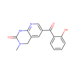 CN1Cc2cc(C(=O)c3ccccc3O)cnc2NC1=O ZINC000002616088