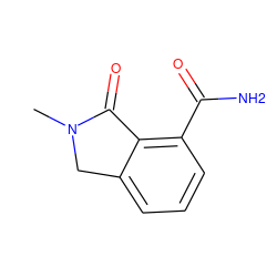 CN1Cc2cccc(C(N)=O)c2C1=O ZINC000045394025