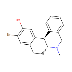 CN1Cc2ccccc2[C@@H]2c3cc(O)c(Br)cc3CC[C@H]21 ZINC000026274927