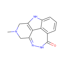 CN1Cc2n[nH]c(=O)c3cccc4[nH]c(c2c43)C1 ZINC000150195910