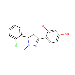 CN1N=C(c2ccc(O)cc2O)C[C@H]1c1ccccc1Cl ZINC000096921785