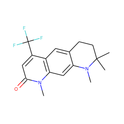 CN1c2cc3c(cc2CCC1(C)C)c(C(F)(F)F)cc(=O)n3C ZINC000003814399