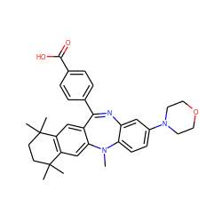 CN1c2ccc(N3CCOCC3)cc2N=C(c2ccc(C(=O)O)cc2)c2cc3c(cc21)C(C)(C)CCC3(C)C ZINC000028708878