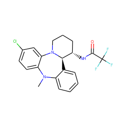 CN1c2ccccc2[C@@H]2[C@@H](NC(=O)C(F)(F)F)CCCN2c2cc(Cl)ccc21 ZINC000003818371