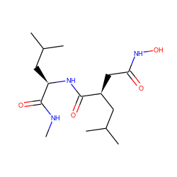 CNC(=O)[C@@H](CC(C)C)NC(=O)[C@@H](CC(=O)NO)CC(C)C ZINC000026294368