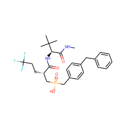 CNC(=O)[C@@H](NC(=O)[C@@H](CCC(F)(F)F)C[P@](=O)(O)Cc1ccc(Cc2ccccc2)cc1)C(C)(C)C ZINC000028973561