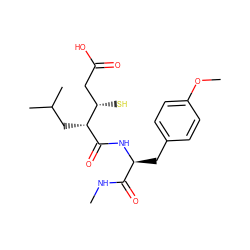 CNC(=O)[C@H](Cc1ccc(OC)cc1)NC(=O)[C@H](CC(C)C)[C@@H](S)CC(=O)O ZINC000011686451