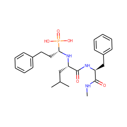 CNC(=O)[C@H](Cc1ccccc1)NC(=O)[C@H](CC(C)C)N[C@H](CCc1ccccc1)P(=O)(O)O ZINC000013733554